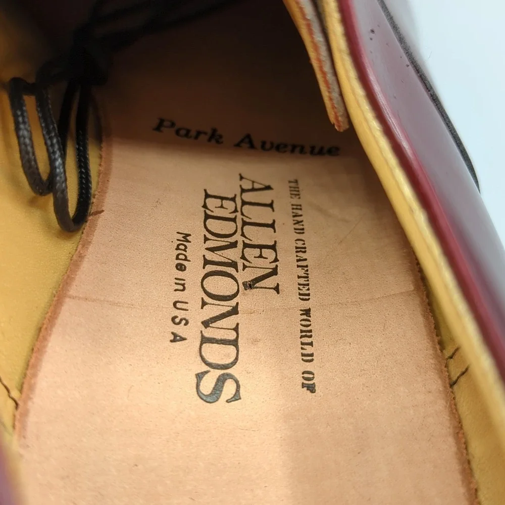 Allen Edmonds Park Avenue Cap-Toe Oxford Made In USA Calfskin Size Men's 10.5 C